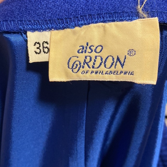 Vintage Cordon of Philadelphia Wool Midi Skirt with Pockets Size 36 Large Indigo - Picture 5 of 6